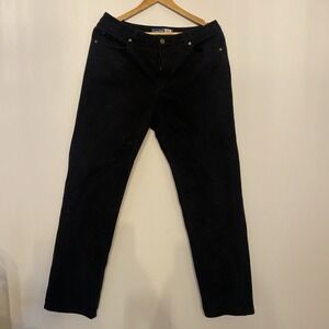 Liz Claiborne Jeans Women's 14L Black Straight Leg Have To have Classic Fit